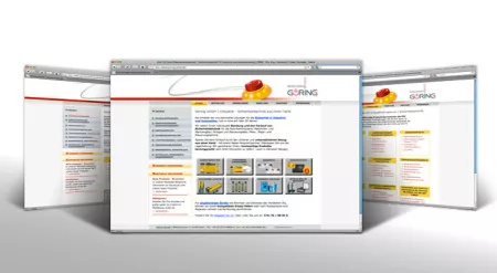 Website mit CMS und Not-Aus-Schalter