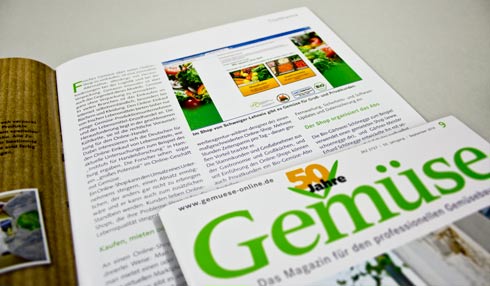 Gemüse-Web-Shop in der Fachpresse