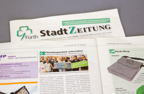 Bericht in der Stadtzeitung Fürth, Ausgabe 11-2016