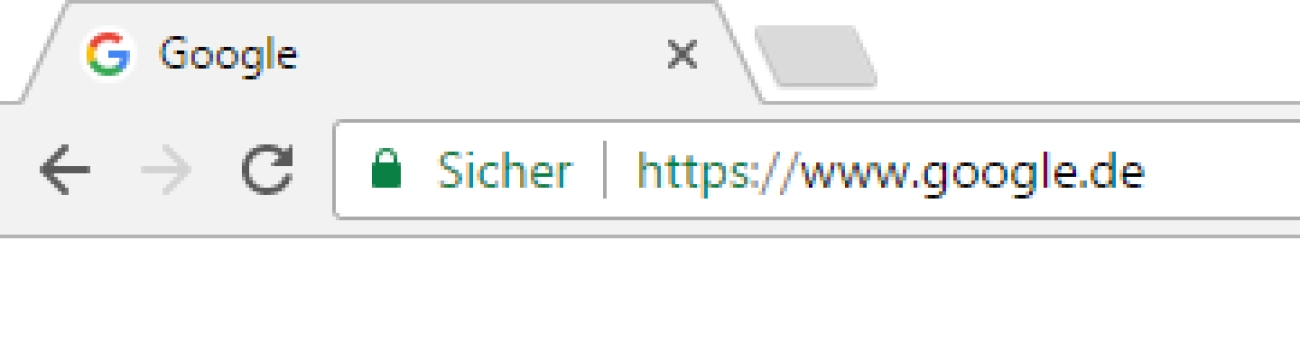 Website mit HTTPS-Verbindung