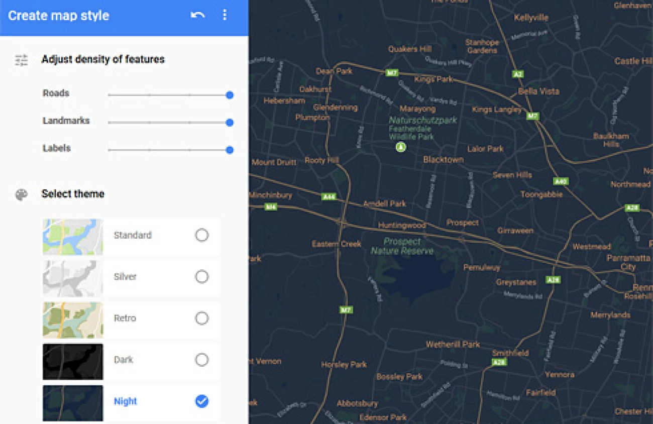 Der Google Maps Styling Wizard als hilfreiches Tool für alle Webdesigner