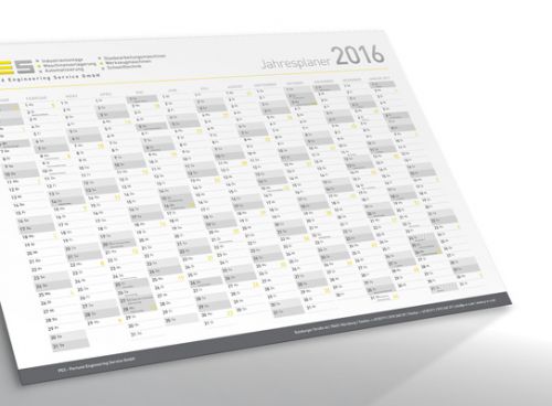 Praktischer Jahresplaner für 2016