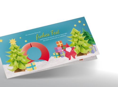 Fröhliche Weihnachtskarten für Kunden und Mitarbeiter