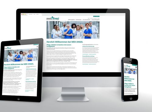 Website mit Jobbörse für Me­di­zin und Gesundheitswesen