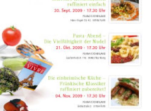Programm-Flyer zu "Kunst Küche Kultur"