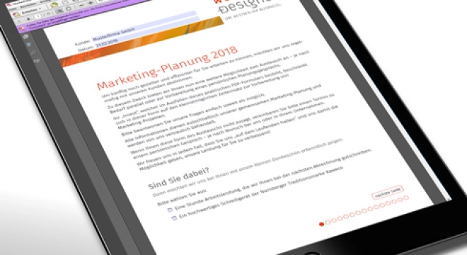 Planungsbogen zur optimalen Vorbereitung von Marketingmaßnahmen
