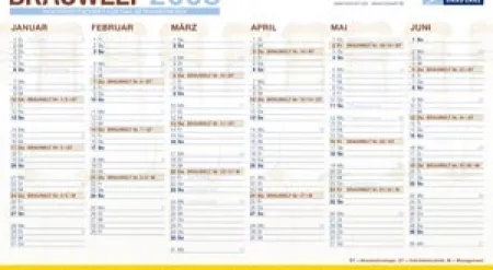 BRAUWELT-Kalender 2008 in zwei Formaten