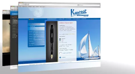 Entwürfe zur neuen KAWECO Website